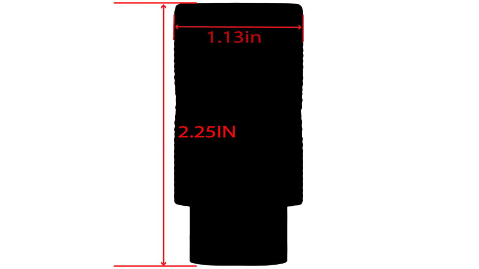 TacFire Knurled Linear Compensator, .308 5/8x24, Black, Small, MZ1023-3B