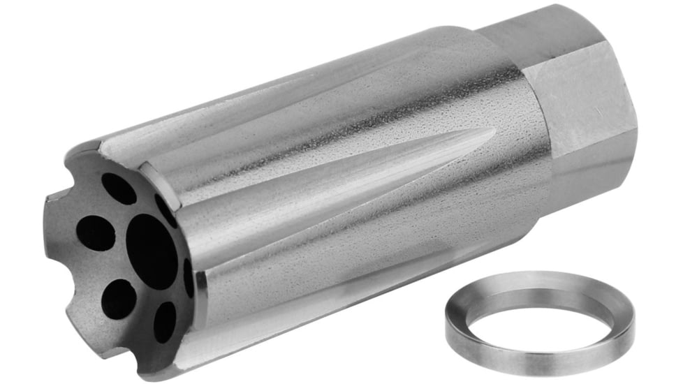 TacFire Linear Compensator, 5.56x45mm, 1/2x28, Stainless Steel, MZ1020-SS