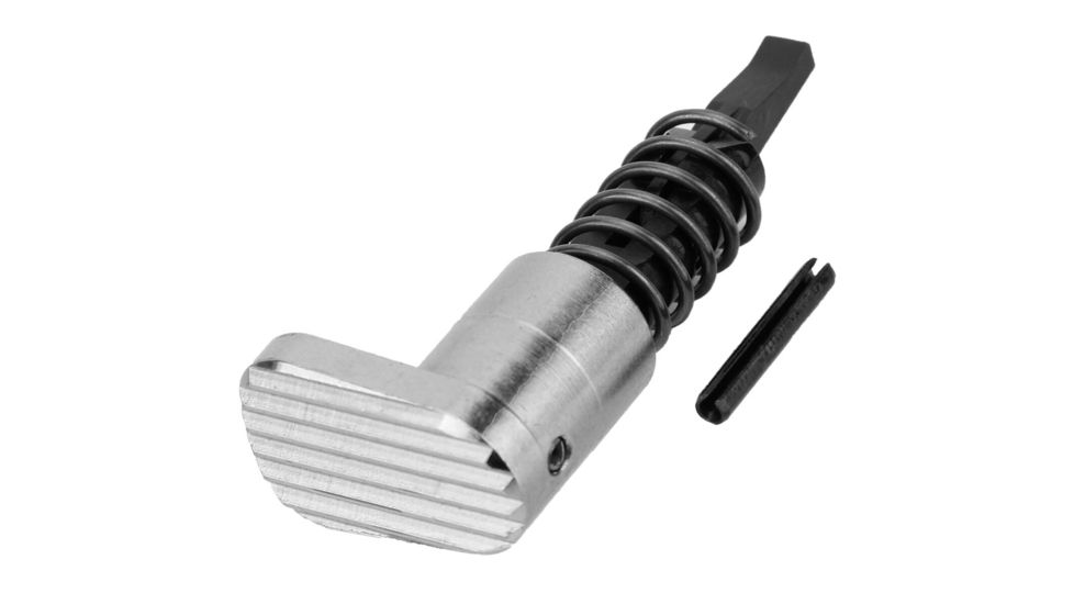 TacFire Nickel Plated Teardrop Forward Assist, Black, MAR094TD-N