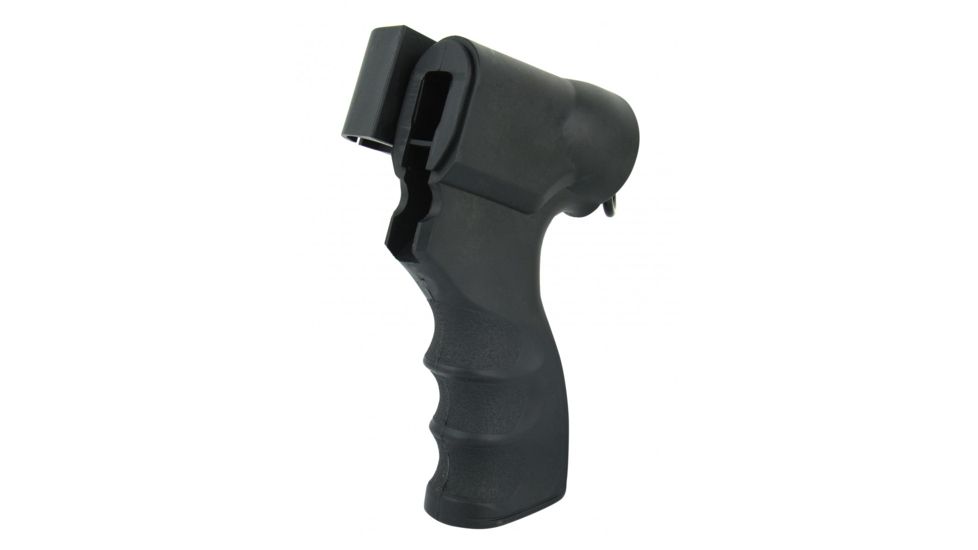 Tacfire Remington 870 Shotgun Pistol Grip For 6-Position Stock w/5 Side 1in Shotgun Mag Tube Mount, Black, MSG015
