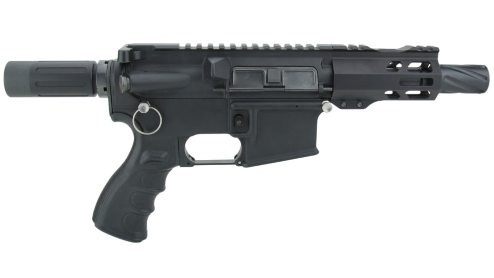 TacFire Short Pistol Buffer Tube Kit w/ QD Endplate, 3.5 in, Black, Small, MAR139-C