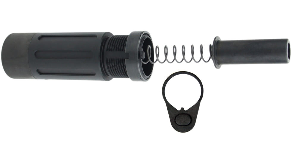 TacFire Short Pistol Buffer Tube Kit w/ Standard Endplate, 3.5 in, Black, Small, MAR139-A