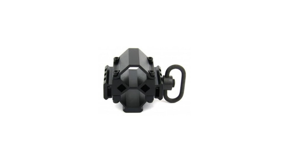 Tacfire Shotgun Tri-Rail Barrel Mount With Push Button Swivel, Black MSG006