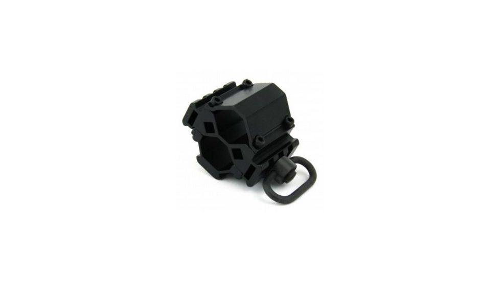 Tacfire Shotgun Tri-Rail Barrel Mount With Push Button Swivel, Black MSG006