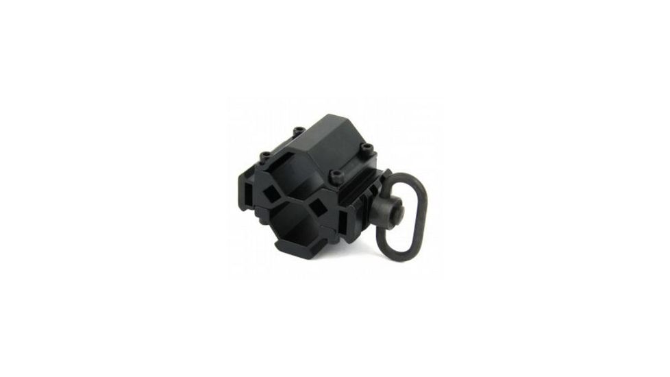 Tacfire Shotgun Tri-Rail Barrel Mount With Push Button Swivel, Black MSG006