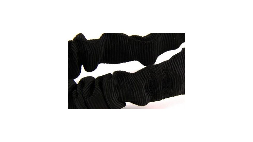 Tacfire Single Point Double Bungee Rifle Sling/Snap-On Steel Clip, Black SL001B