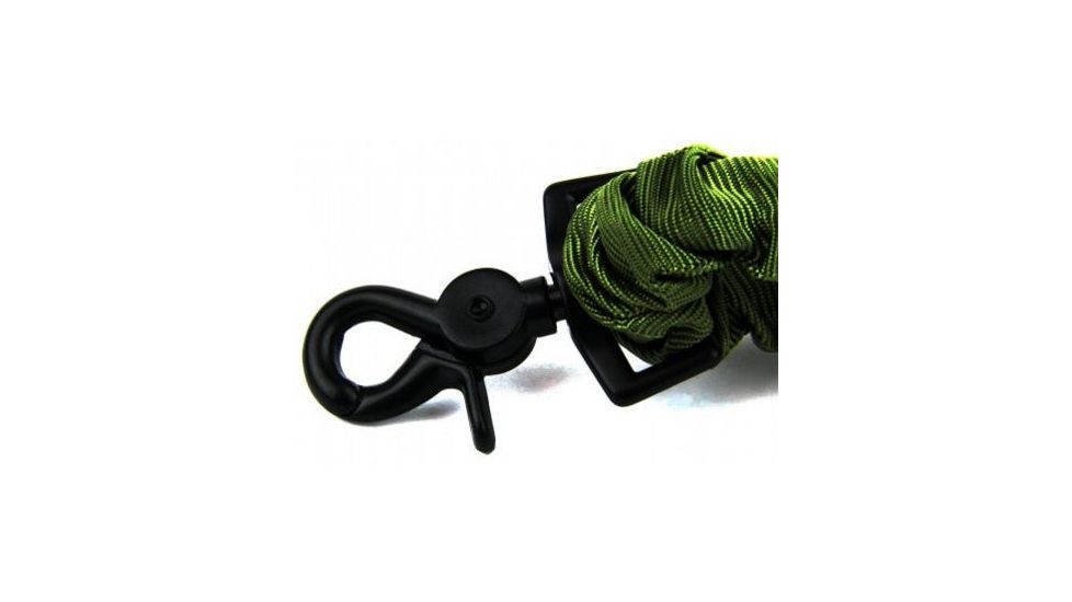 Tacfire Single Point Double Bungee Rifle Sling/Snap-On Steel Clip, Green SL001OD