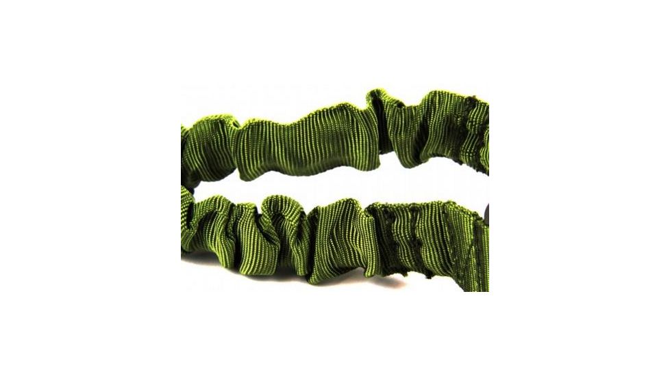 Tacfire Single Point Double Bungee Rifle Sling/Snap-On Steel Clip, Green SL001OD