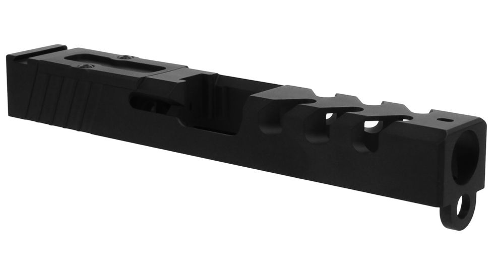 TacFire Slide W/ RMR Cuts &amp; Cover Plate, Glock 23, .40 S&amp;W, 1-3 Gen, Stainless Steel, Black GLKSL-23