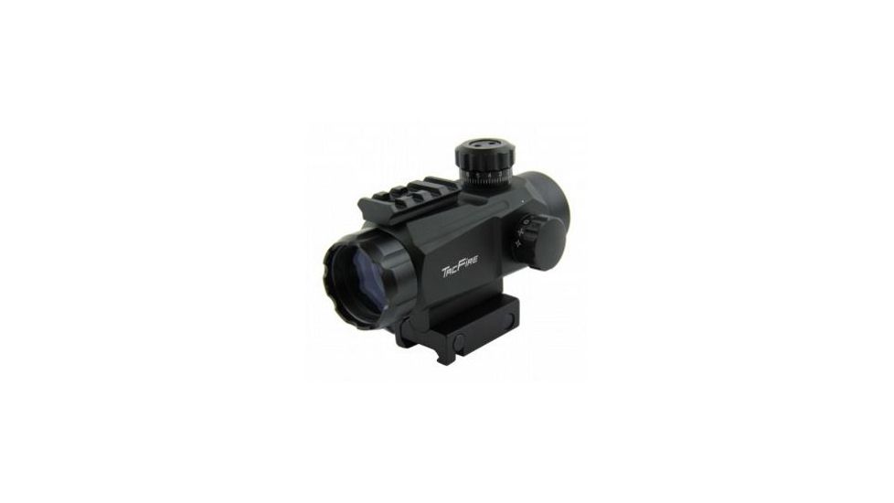 Tacfire Tactical 1X35 Dual Ill. Red/Green Multi-Reticle Sight w/Top Accessory Rail, Black RD008