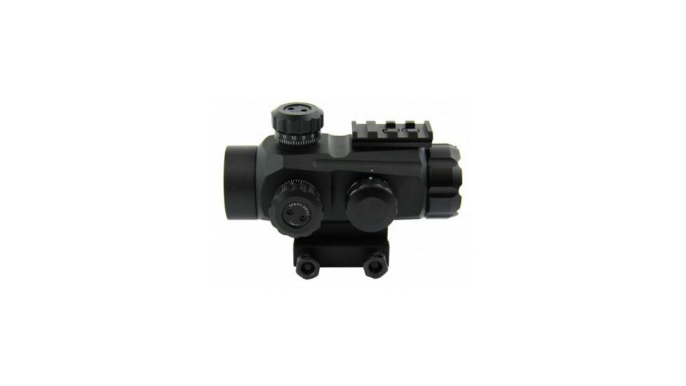 Tacfire Tactical 1X35 Dual Ill. Red/Green Multi-Reticle Sight w/Top Accessory Rail, Black RD008