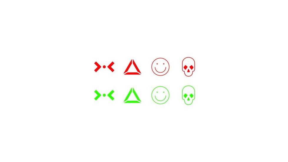 Tacfire Tactical Dual Illuminated 4 Different Reticles/Predator Edition, Tan RD007T-PE
