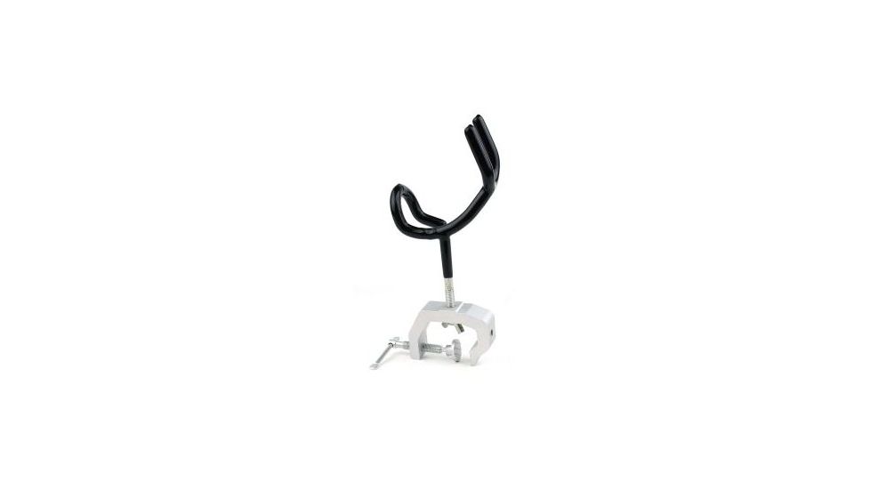 Tacfire Universal Boat Deck Clamp-On Fishing Rod Holder/Aluminum, Heavy Duty, Silver FA001