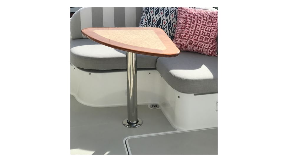 TACO Marine 32in High Table Pedestal Post For 3in Base And Support Ribbed, Z76-7392VEL32-2