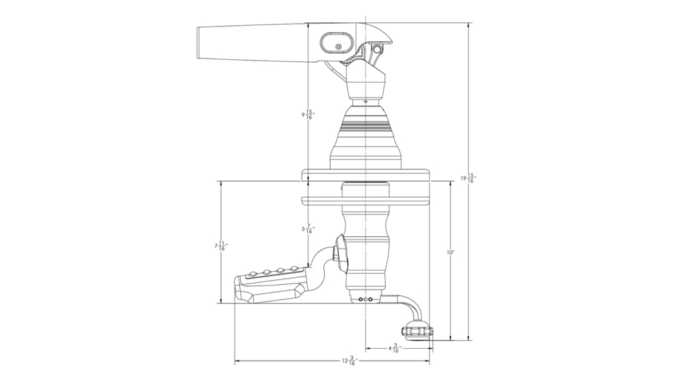 TACO Marine Grand Slam Outrigger Mounts, Only Accepts CF-HD Poles, GS-500