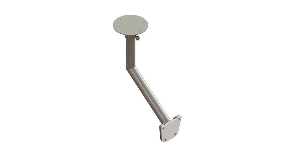 TACO Marine High Polish Stainless Steel Side Mount Table Pedestal Receptor, F16-0080