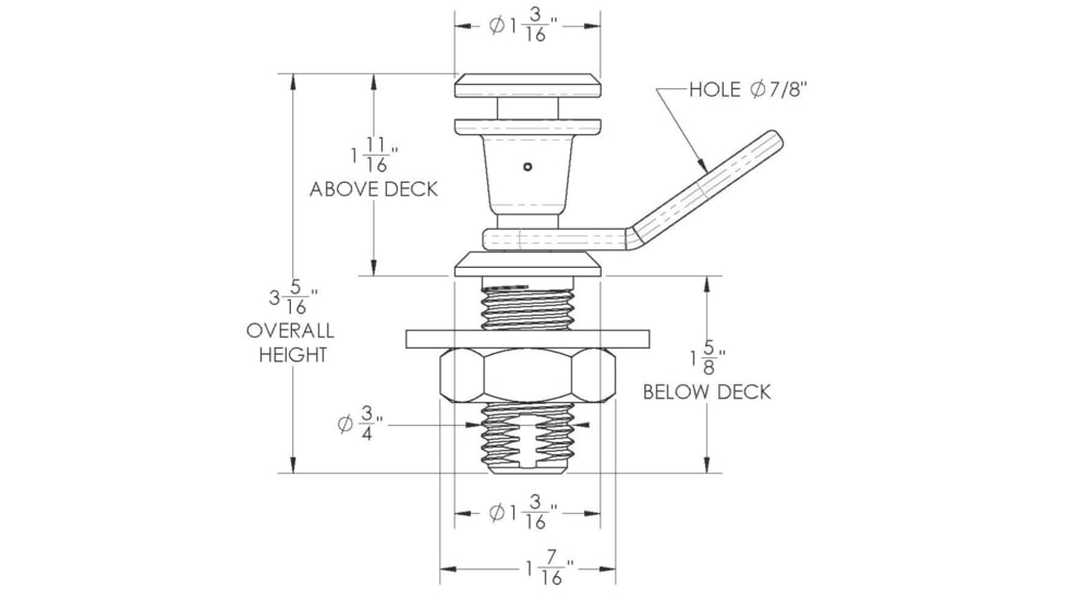 TACO Marine Release Fender Lock Set, F16-0200-1