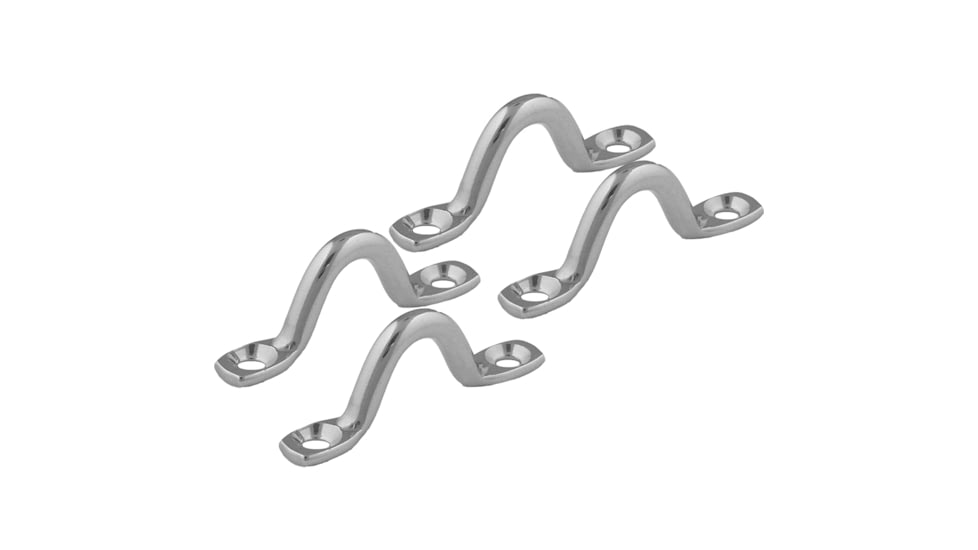 TACO Marine Stainless Steel Eye Straps 4 Pack Stamped 60581