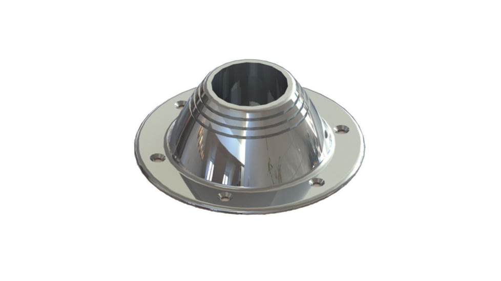 TACO Marine Surface-Mount Pedestal Table Base For 2.375in Post - Base, 7in, Z10-4067BLY60MM