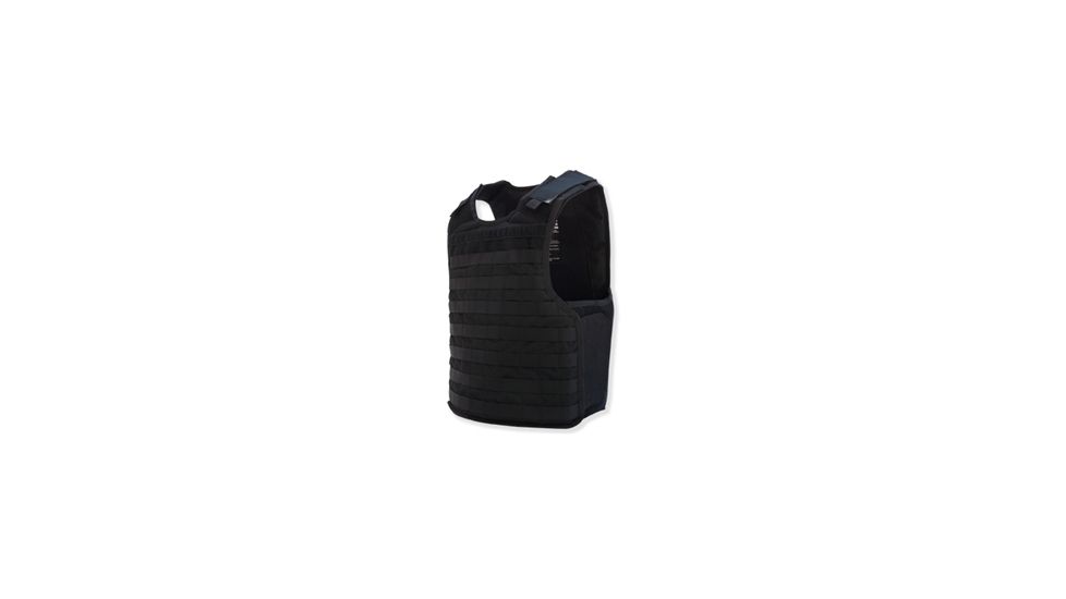 Tacprogear Covert Vest, Tactical, Carrier Only, Medium, Black, Black, Medium V-CVT1-BK-MD