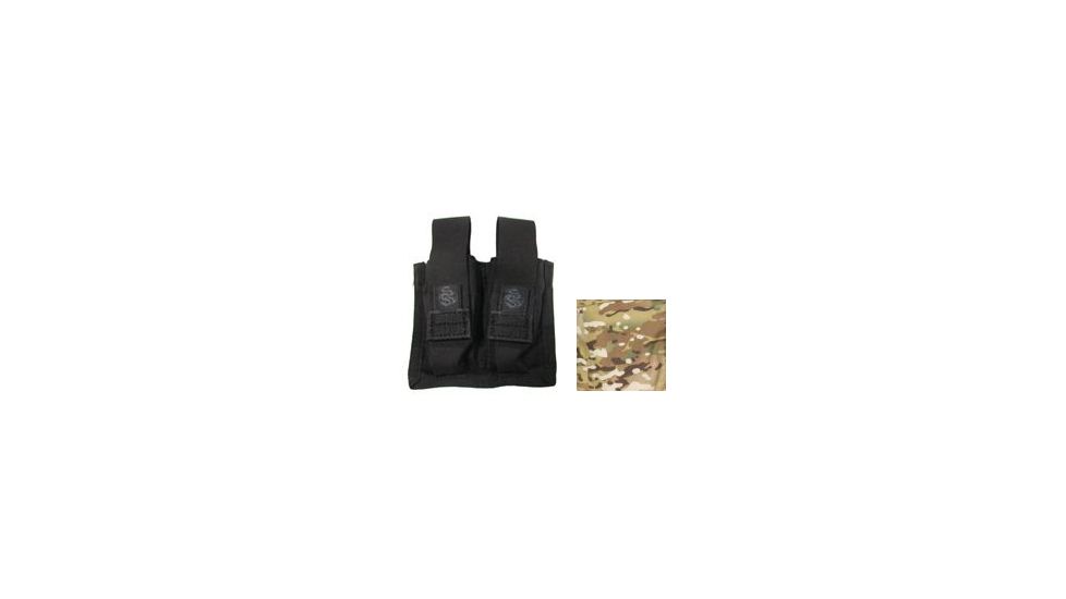Tacprogear Double Pistol Mag Pouch w/ Griptite, Multicam, Multicam P-DPGT1-MC