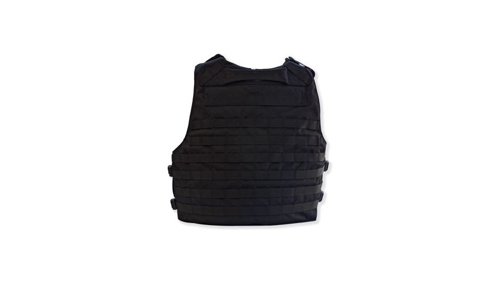 Tacprogear Outer Tactical Vest, Carrier Only, Large, Black, Black, Large V-OTV1-BK-LG