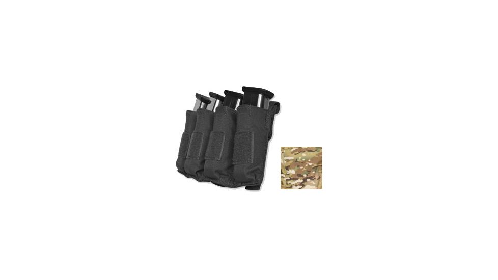 Tacprogear Quad Pistol Mag Pouch w/ Griptite, Multicam, Multicam P-QPGT1-MC