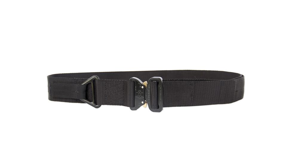 TacProGear Quick Release Riggers Belt w/ COBRA Buckle, Black, Adjustable to 46in Waist, BT-QRB1-BK