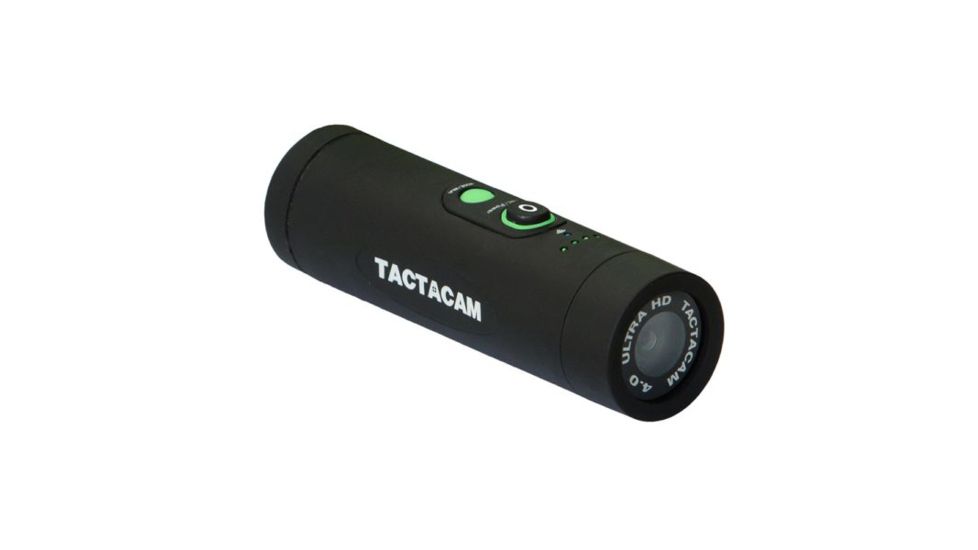 Tactacam 4.0 Bow Hunting Action Camera w/ Flat Black Stabilizer, Black TA-4-BOW