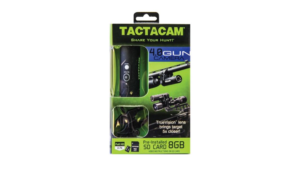 Tactacam 4.0 Firearm Action Camera w/ Custom Gun Mount, Black TA-4-GUN