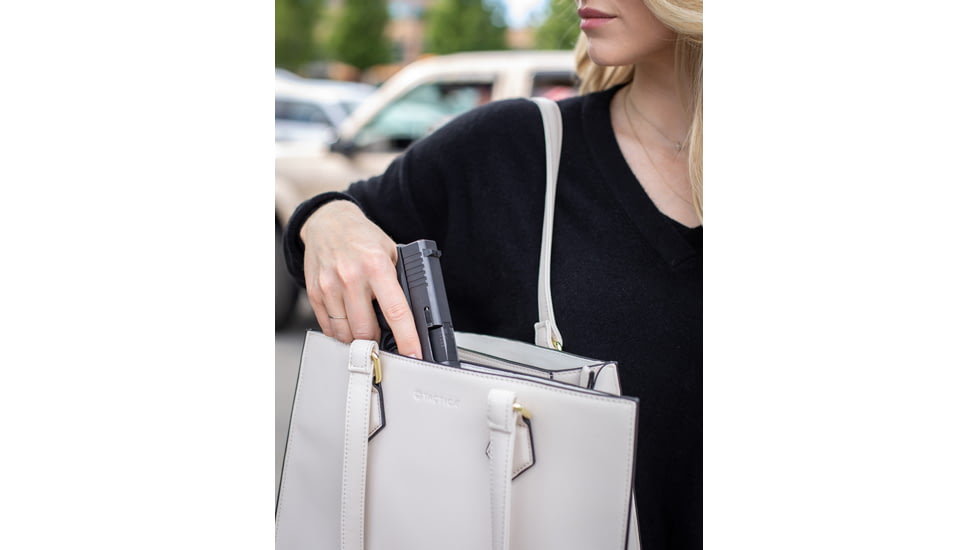 Tactica Compact Concealed Carry Handbag, Beige, TT-PR-M0160-BEI-D