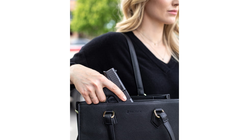 Tactica Compact Concealed Carry Handbag, Black, TT-PR-M0160-BK-D