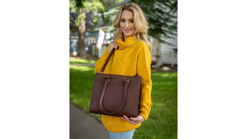 Tactica Compact Concealed Carry Handbag, Brown, TT-PR-M0160-BR-D