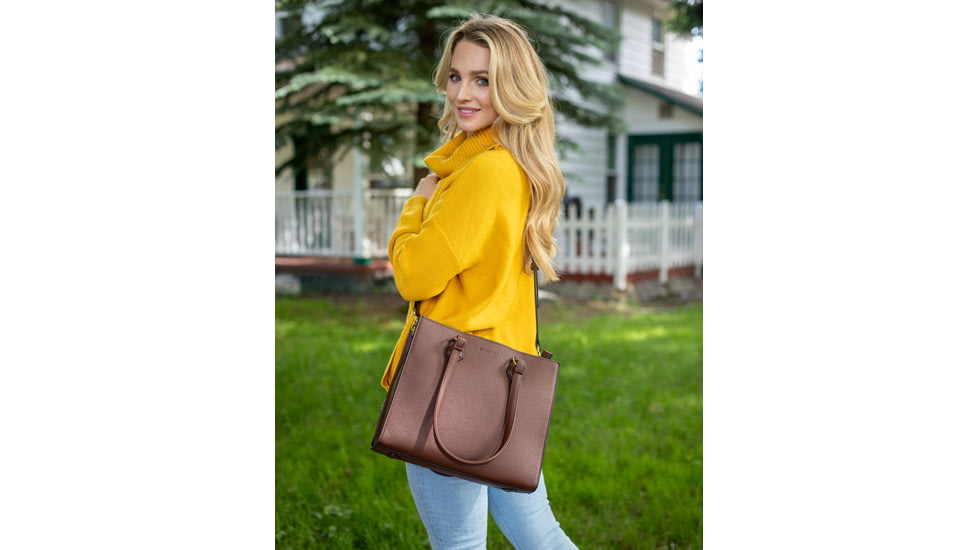 Tactica Compact Concealed Carry Handbag, Brown, TT-PR-M0160-BR-D