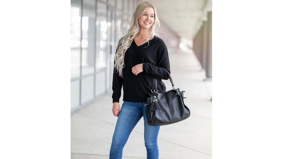 Tactica Executive Concealed Carry Gun Purse, Black, 00193858013428