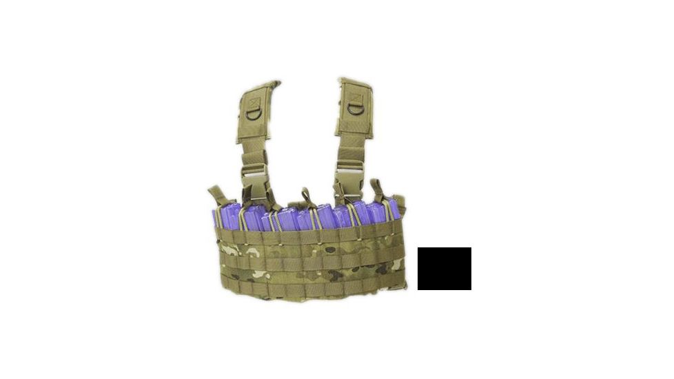 Tactical Assault Gear Gladiator Chest Rig w/out Bib, Black 812356