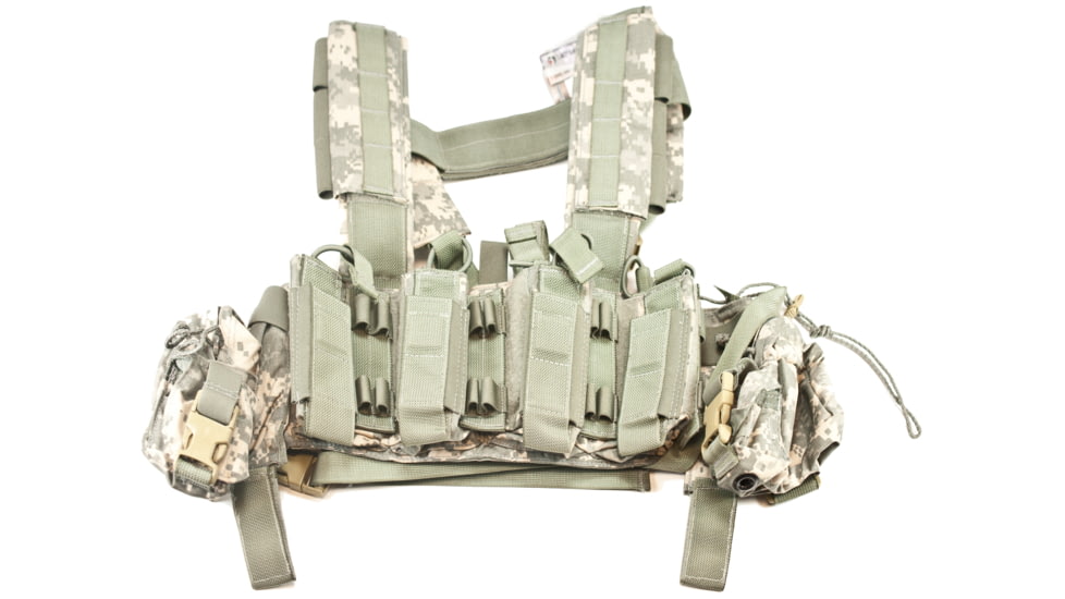 Tactical Assault Gear Intrepid Chest Rig w/Grenade &amp; Mag Pouches - Army ACU 812495