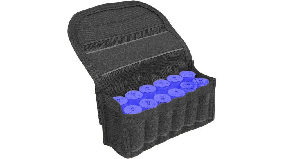 Tactical Assault Gear MOLLE Horizontal Shot Gun 12 Pouch Black