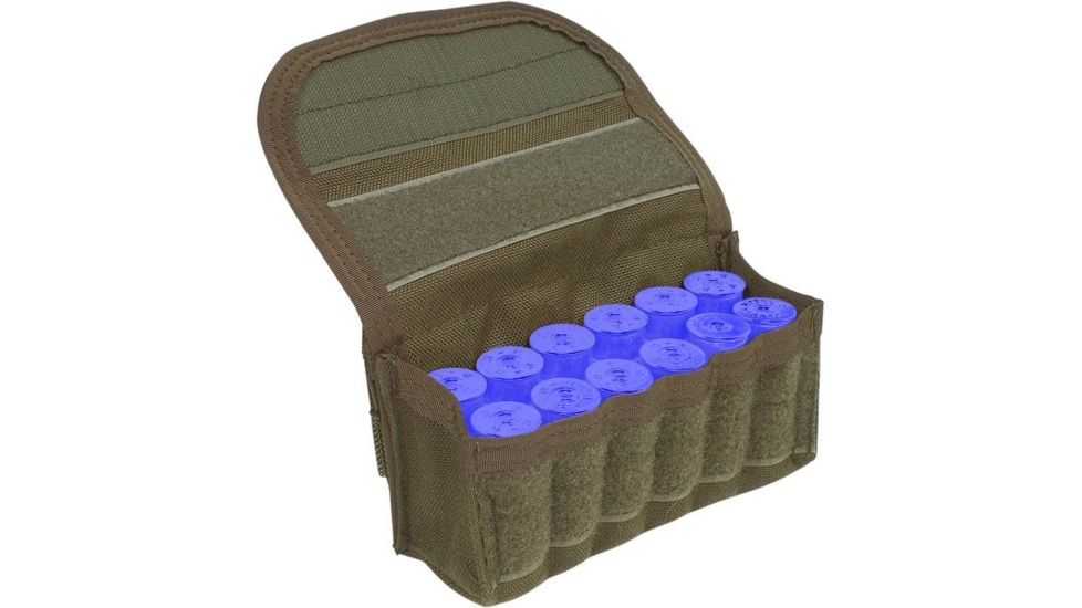 Tactical Assault Gear MOLLE Horizontal Shot Gun - 12 Pouch - Ranger Green