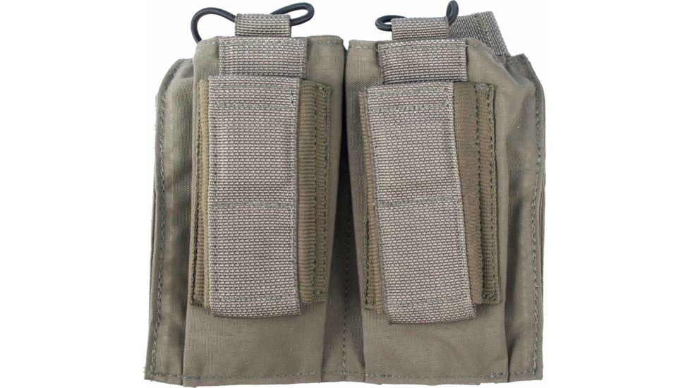 Tactical Assault Gear MOLLE Shingle/Pistol Enhanced 2 Magazine Pouch, Ranger Green 812210