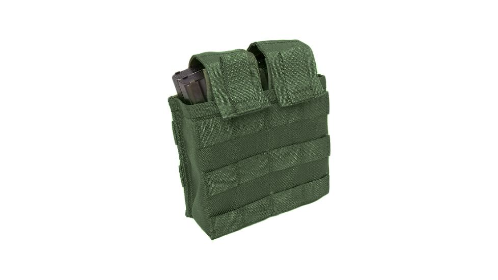 Tactical Assault Gear MOLLE Shingle 4 Magazine Quiet Pouch, Ranger Green 812170