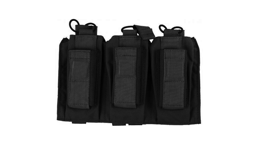Tactical Assault Gear MOLLE Shingle/Pistol Enhanced 3 Magazine Pouch, Black 812213
