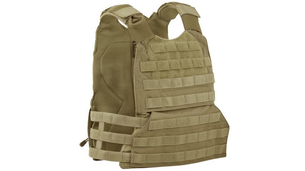 Releasable Integrated Hybrid Vest, Coyote Tan, Large