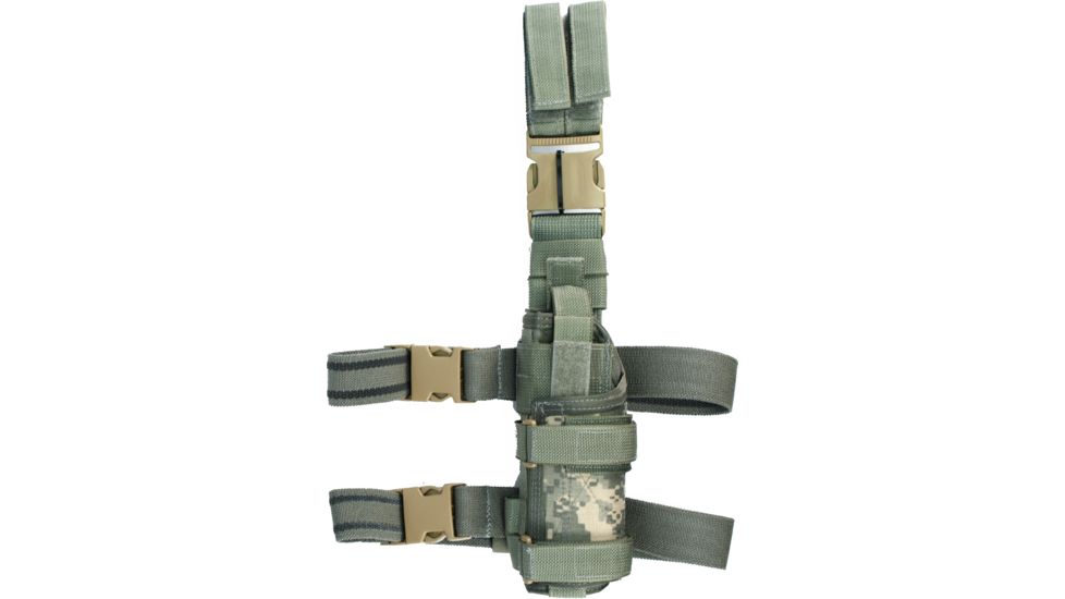 Tactical Assault Gear Universal Adjustable Drop Leg Holster, Left Hand Army ACU 821902