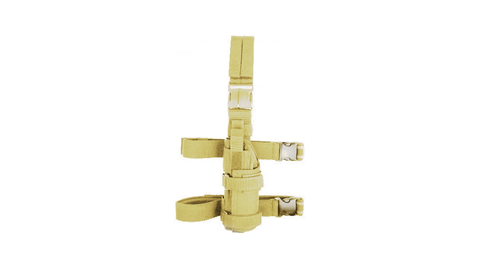 Tactical Assault Gear Universal Drop Leg Holster, Left Hand, Coyote Tan 812736