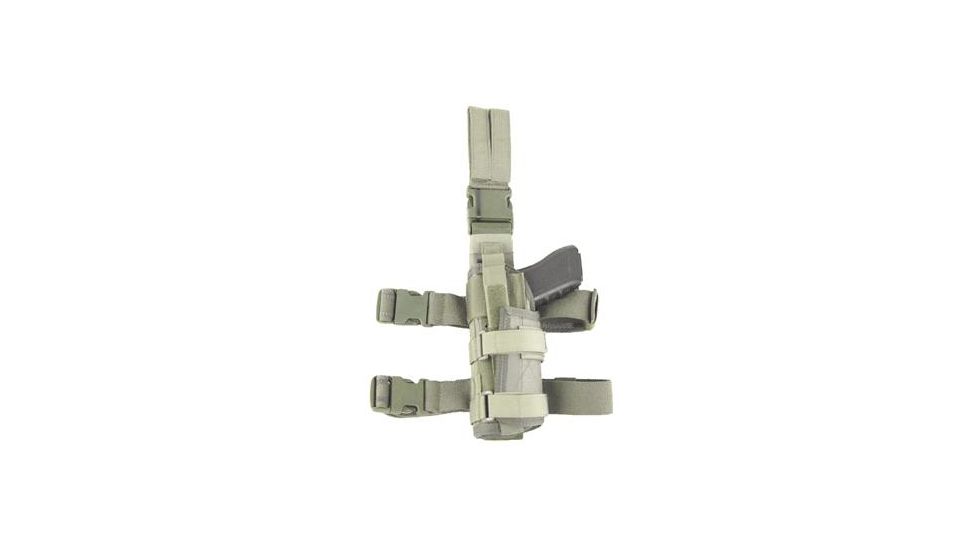 Tactical Assault Gear Universal Drop Leg Holster, Left Hand, Ranger Green 812737