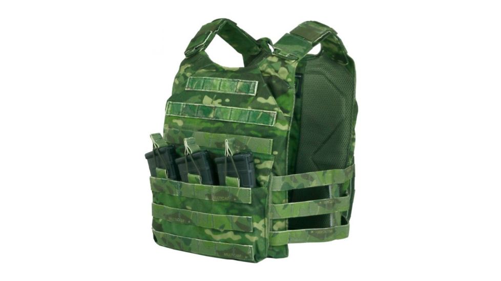 Tactical Assault Gear Vanguard Skeletal Plate Carrier Set w/Cummerbund, Medium, Mc Tropic 835905