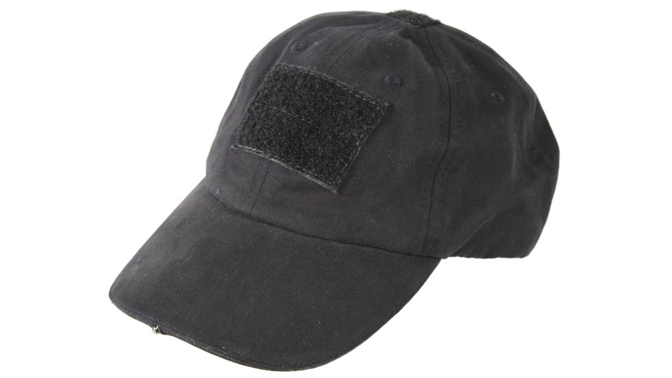 Tactical Assault Gear Warrior Hat with LED light Black WH3BK