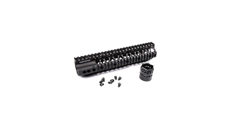 Tactical Edge WARFIGHTER 10 inch Rail System Quadrail WRS-10, Black 856358007266