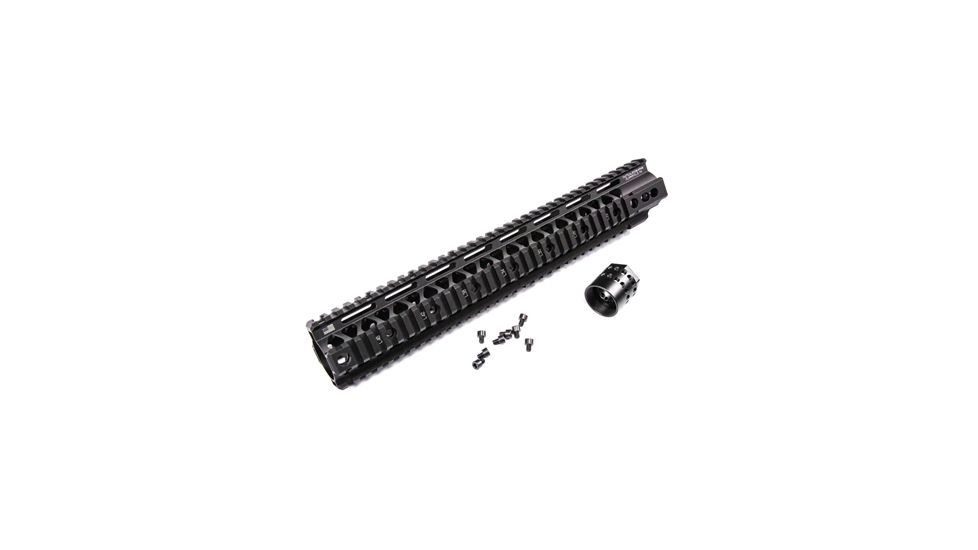Tactical Edge WARFIGHTER 15 inch Rail System Quadrail WRS-15, Black 856358007297